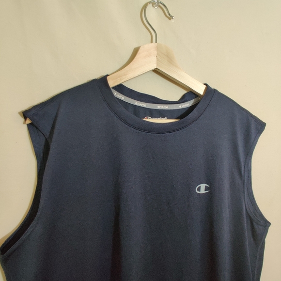 CHAMPIONS Men's Vapor Performance Breathable Sleeveless Workout Gym Shirt L - Picture 3 of 10